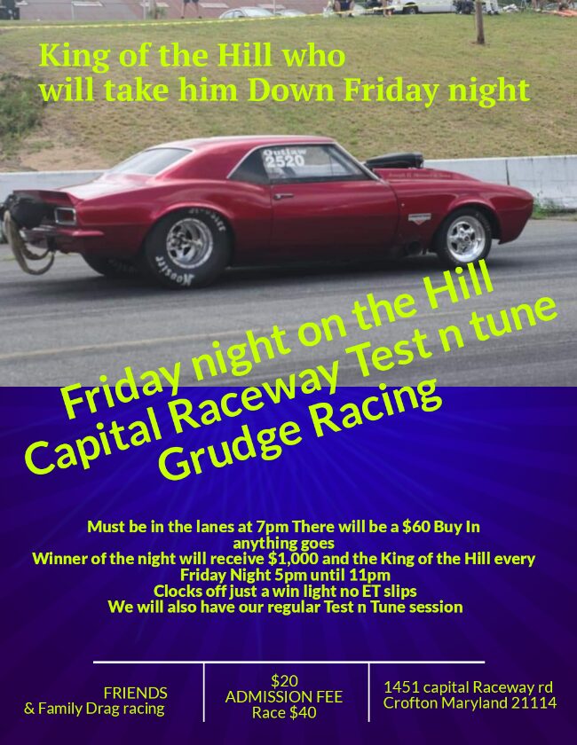 Friday night on the Hill event with a car