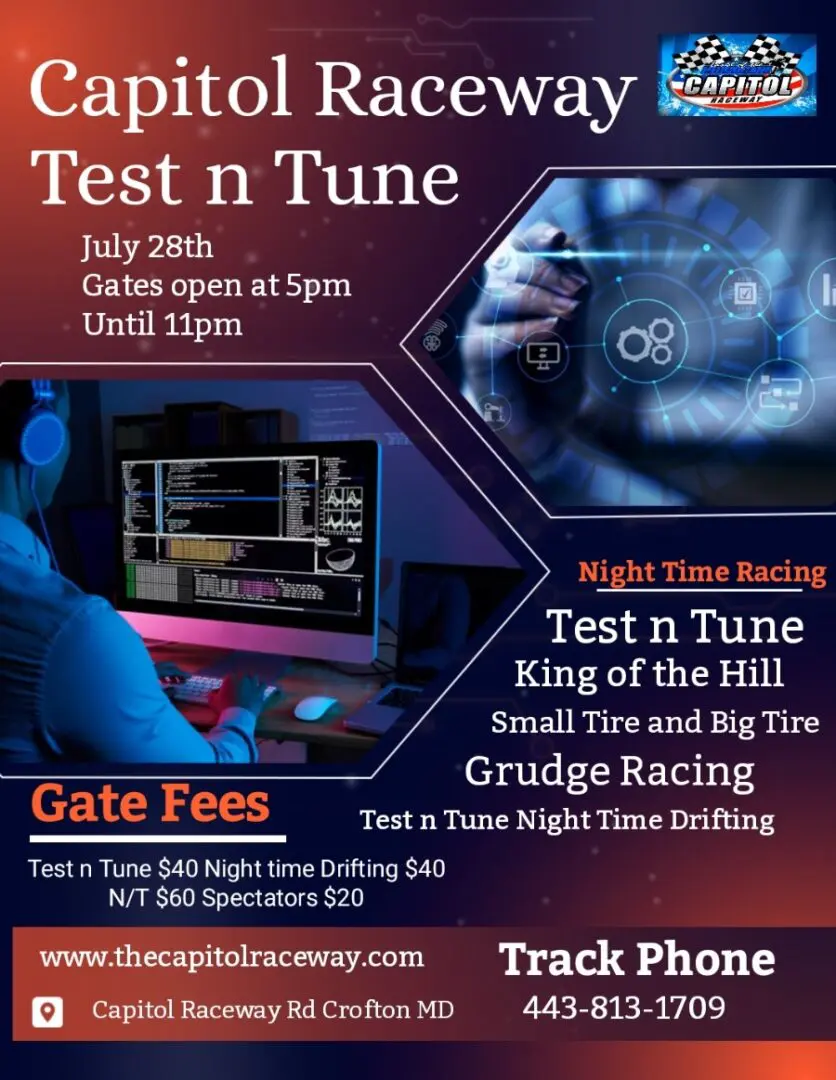 Capitol Raceway test in Tune poster