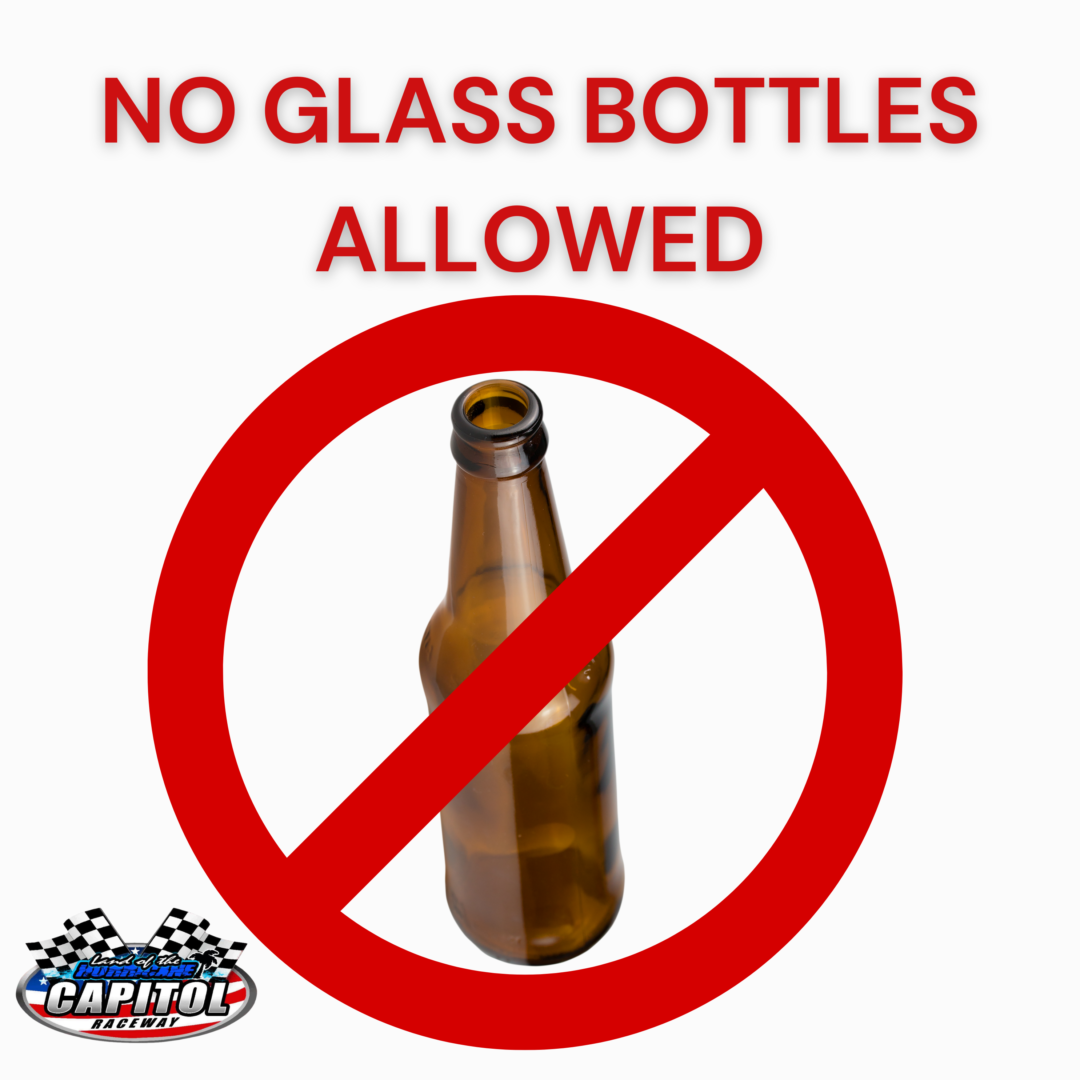 No glass bottles